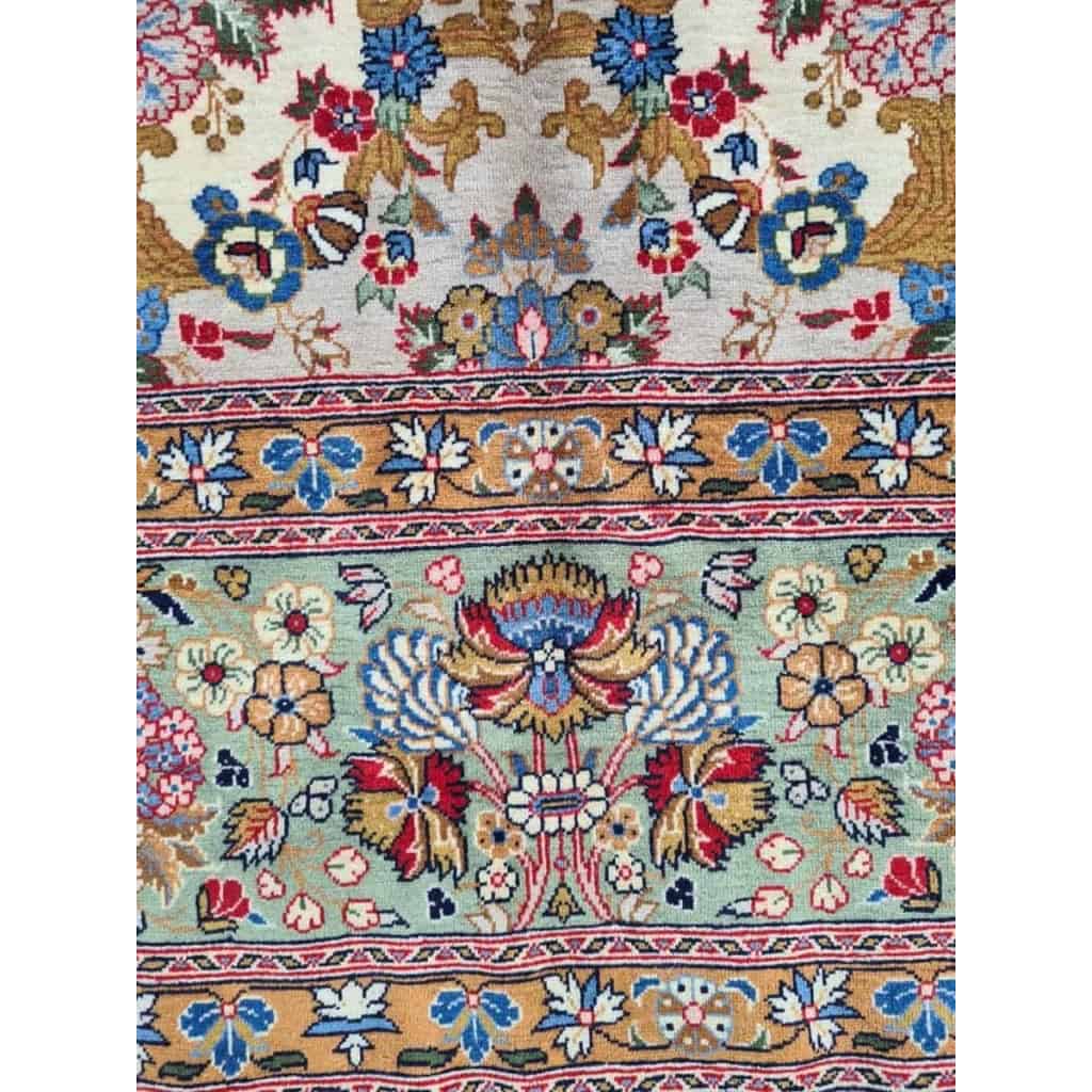 Tapis Ghoum Palhavi En Laine Kork Iran vers 1950 20ème Tapis Ghoum Palhavi En Laine Kork Iran vers 1950 20ème