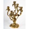 Paire de chandeliers en bronze Iris, style Art nouveau |||||||