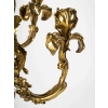 Paire de chandeliers en bronze Iris, style Art nouveau Paire de chandeliers en bronze Iris, style Art nouveau