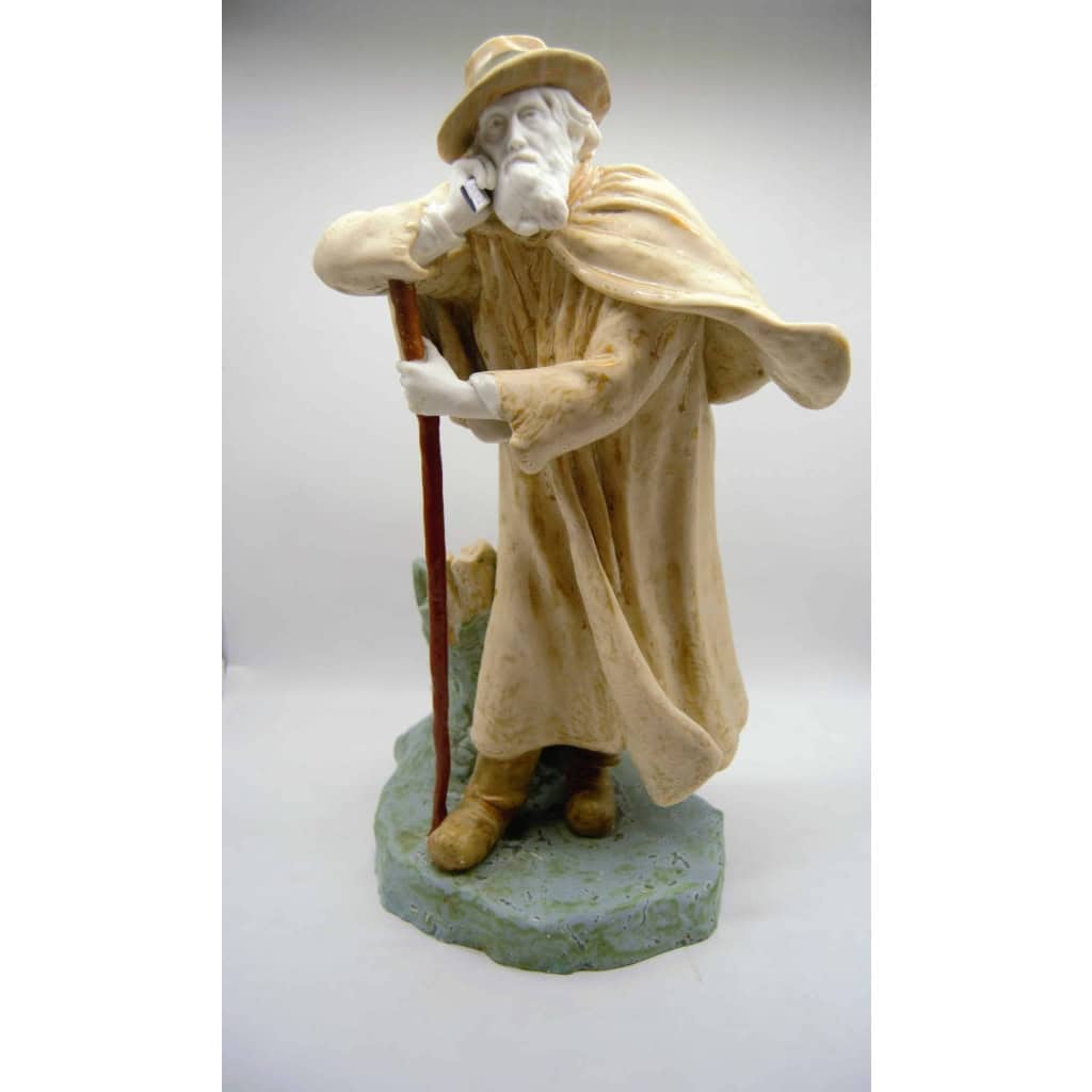 Paysan en porcelaine et biscuit "L'homme en conversation" – Sèvres 1920 ||