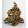 Boîte en bronze doré et argenté, XIXème siècle Boîte en bronze doré et argenté, XIXème siècle