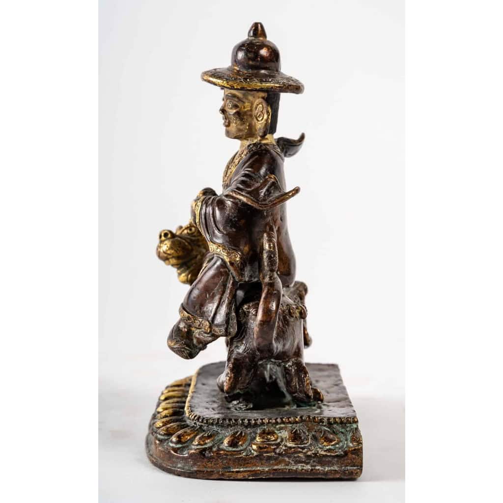 Palden lhamo bronze tibétain 19ème siècle Palden lhamo bronze tibétain 19ème siècle