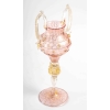 Très grand verre vénitien rose Salviati ou Frateli Toso, 1880 Très grand verre vénitien rose Salviati ou Frateli Toso, 1880