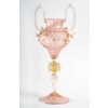 Très grand verre vénitien rose Salviati ou Frateli Toso, 1880 Très grand verre vénitien rose Salviati ou Frateli Toso, 1880