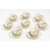 8 tasses art nouveau, Bac et Perigault (1875-1897) ||||||||||