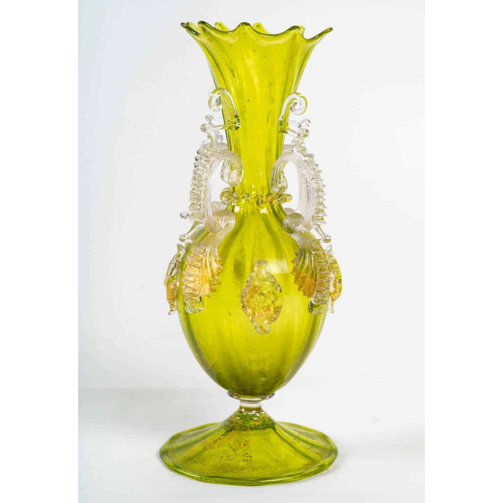 Vase en cristal vénitien par Salviati (Murano) 1885 |||||||||