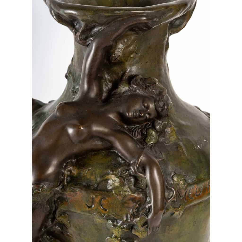 Vase en bronze à double patine, 1900 Vase en bronze à double patine, 1900