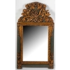 Important miroir en bois sculpté, doré et peint de style Louis XVI, fin XIXème siècle |||||||