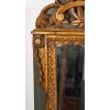 Important miroir en bois sculpté, doré et peint de style Louis XVI, fin XIXème siècle Important miroir en bois sculpté, doré et peint de style Louis XVI, fin XIXème siècle