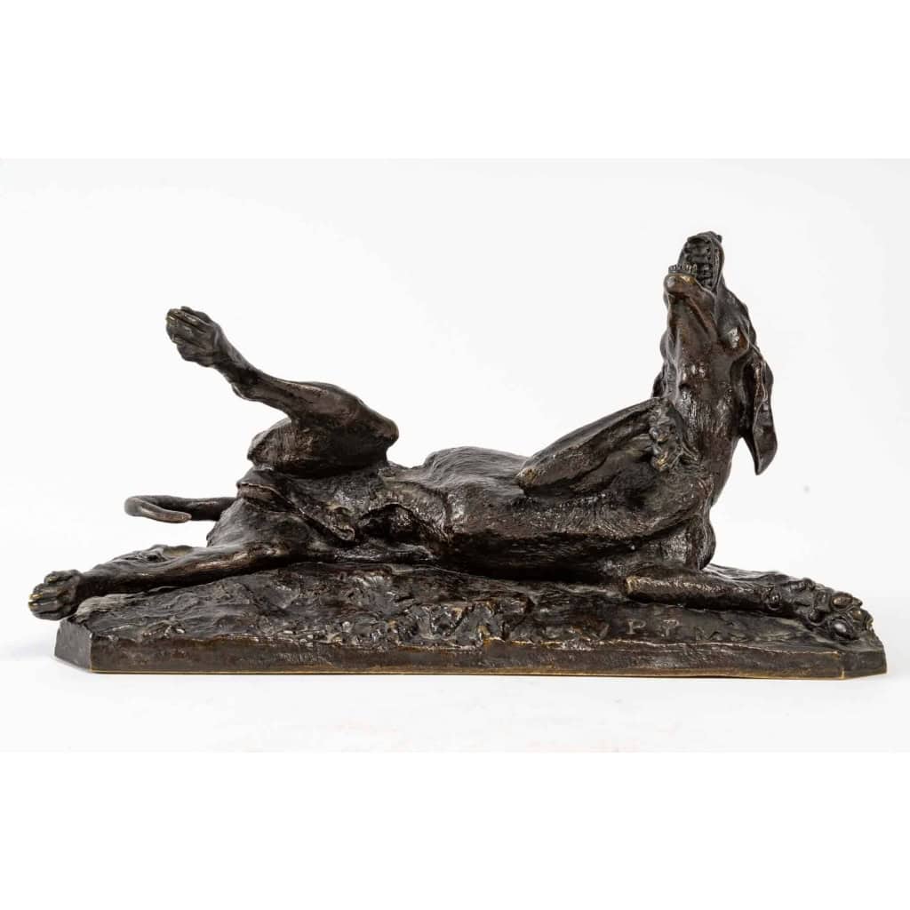 Chien de chasse, Bronze signé PJ MENE, XIXème siècle Chien de chasse, Bronze signé PJ MENE, XIXème siècle