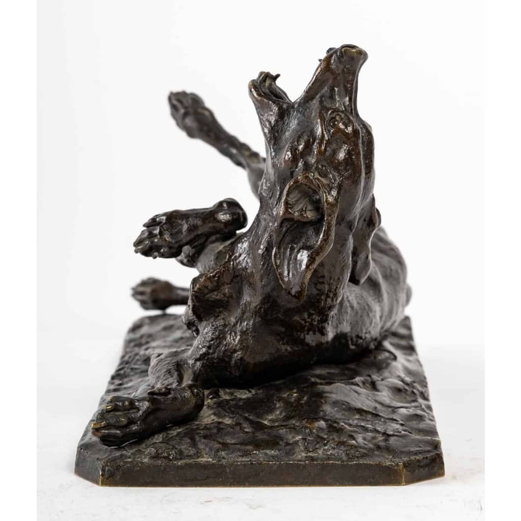 Chien de chasse, Bronze signé PJ MENE, XIXème siècle Chien de chasse, Bronze signé PJ MENE, XIXème siècle