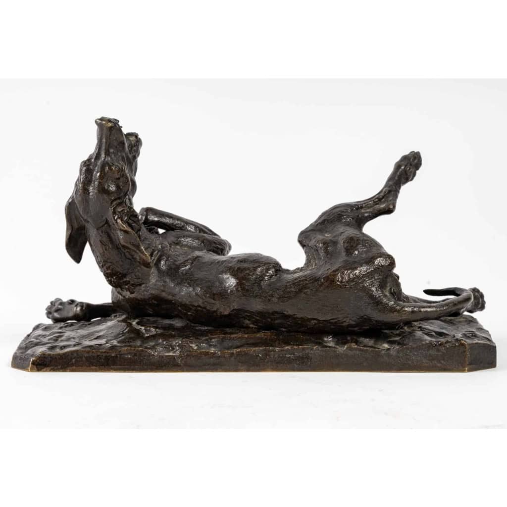 Chien de chasse, Bronze signé PJ MENE, XIXème siècle Chien de chasse, Bronze signé PJ MENE, XIXème siècle