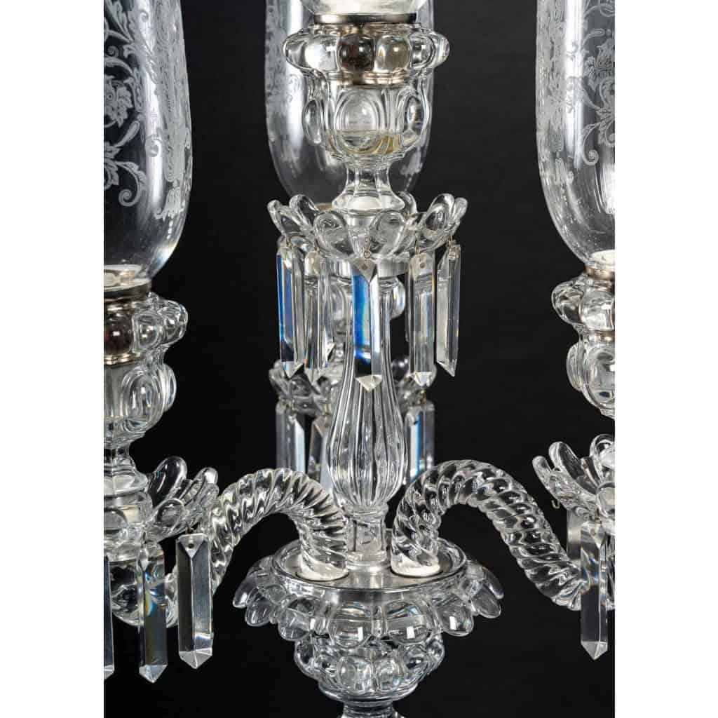 Paire de candélabres Baccarat, XIXème siècle Paire de candélabres Baccarat, XIXème siècle