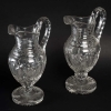 Paire d'aiguieres en cristal de baccarat, XIXème siècle Paire d'aiguieres en cristal de baccarat, XIXème siècle