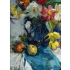 Bouquet De Fleurs et de fruits sur un entablement. Victor SIMONIN (1877-1946). Bouquet De Fleurs et de fruits sur un entablement. Victor SIMONIN (1877-1946).