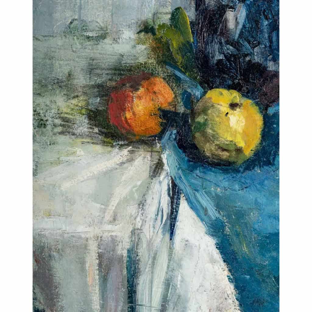 Bouquet De Fleurs et de fruits sur un entablement. Victor SIMONIN (1877-1946). Bouquet De Fleurs et de fruits sur un entablement. Victor SIMONIN (1877-1946).