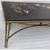 1970′ Table Basse Double Piétement Bronze Modèle Bambou Maison Baguès Laque De Chine 112 x 54 x H 38 cm 1970′ Table Basse Double Piétement Bronze Modèle Bambou Maison Baguès Laque De Chine 112 x 54 x H 38 cm