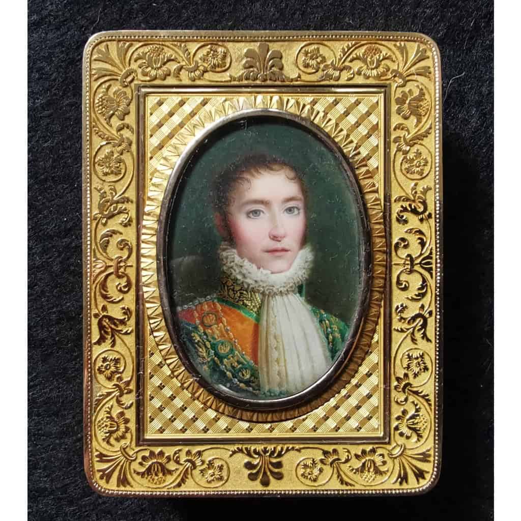 TABATIERE EN OR – MINIATURE EUGENE DE BEAUHARNAIS, C. 1805 ||||||||