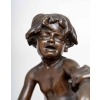 Homme à l'enfant par Gaston VEUVENOT-LEROUX, Circa 1920. Homme à l'enfant par Gaston VEUVENOT-LEROUX, Circa 1920.