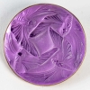 Broche "Papillons" verre blanc sur clinquant violet de René LALIQUE ||||