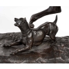 Étalon et chien, Sculpture en bronze signée Pierre Lenordez, XIXème siècle Étalon et chien, Sculpture en bronze signée Pierre Lenordez, XIXème siècle