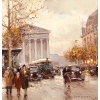 Cortes Edouard Rue Royale Et La Madeleine, Jour d'Automne Huile Sur Toile Signée Cortes Edouard Rue Royale Et La Madeleine, Jour d'Automne Huile Sur Toile Signée