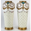 Très belle Paire de Vases en Porcelaine de Sèvres signé, XIXème siècle Très belle Paire de Vases en Porcelaine de Sèvres signé, XIXème siècle