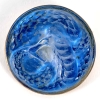 Broche "Serpent" verre blanc sur clinquant bleu électrique de René LALIQUE |||||