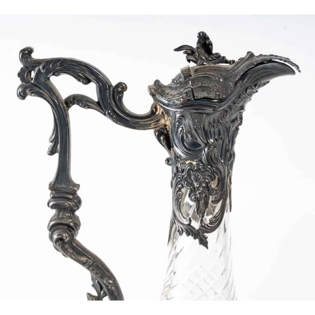 Paire de carafes en argent, XIXème siècle Paire de carafes en argent, XIXème siècle