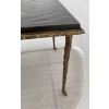 1970′ Table Basse Bronze Doré Style Baguès Decor Palmier Laque de Chine 107,5 x 47 x Hauteur 41,5 cm 1970′ Table Basse Bronze Doré Style Baguès Decor Palmier Laque de Chine 107,5 x 47 x Hauteur 41,5 cm