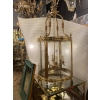 1950’Lanterne En Bronze Doré Style Directoire H 120 cm Diamètre 57 cm |||||||||||||