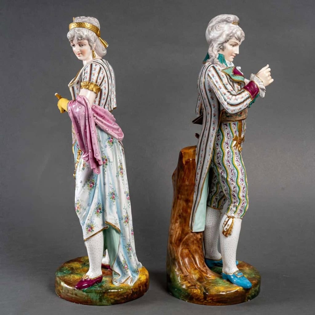 Un couple galant par David Haviland, 1855 Un couple galant par David Haviland, 1855