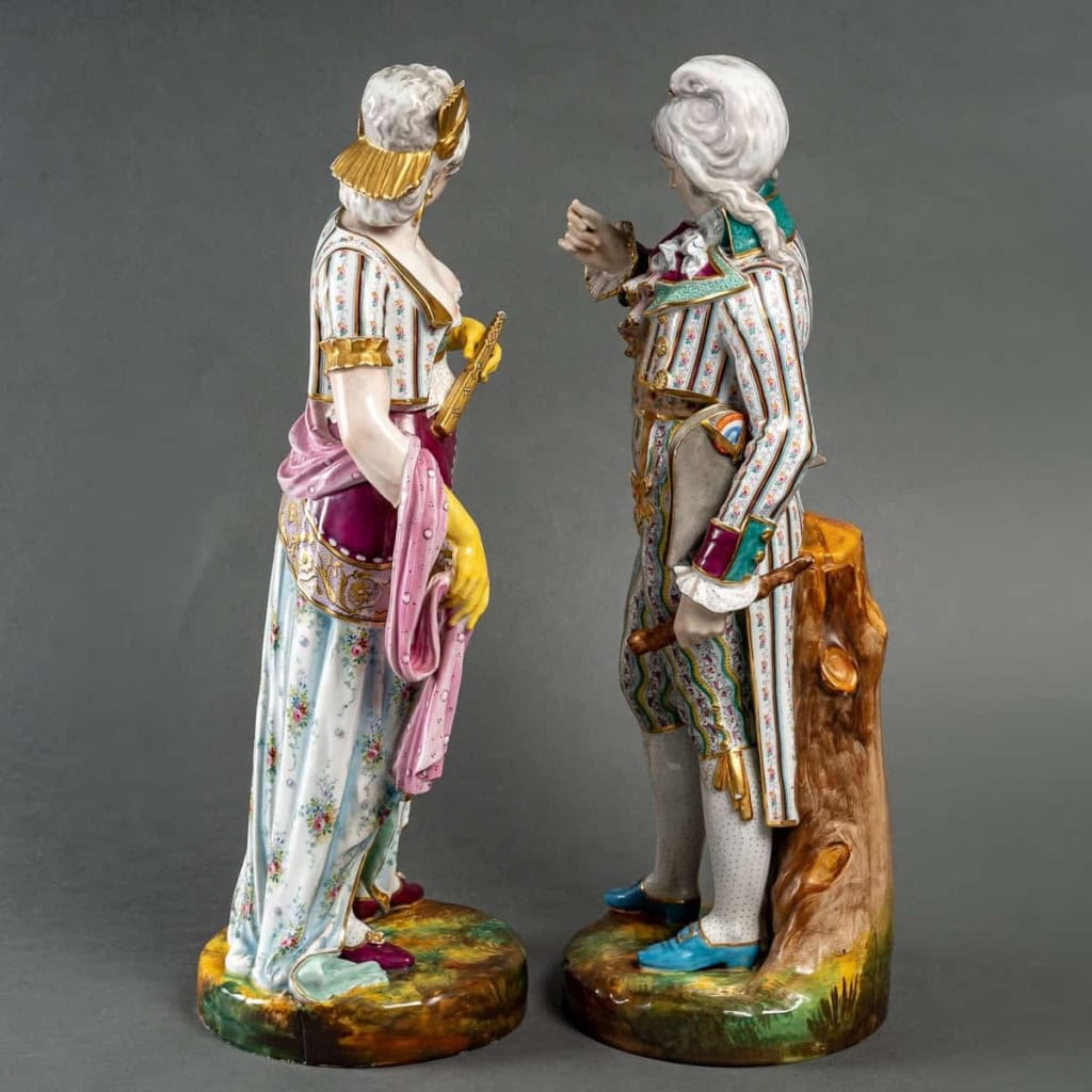 Un couple galant par David Haviland, 1855 Un couple galant par David Haviland, 1855