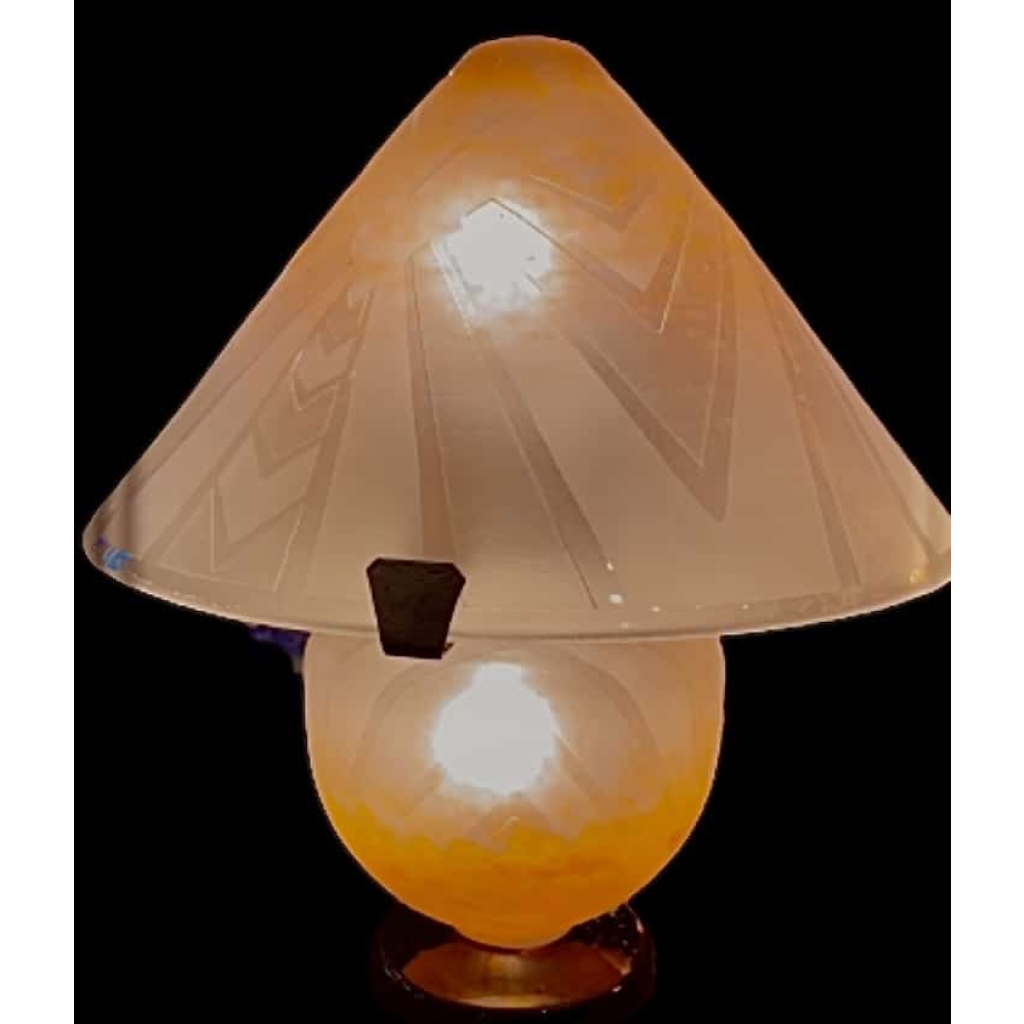 LE VERRE FRANÇAIS LAMPE ART DECO ||||