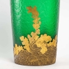 Vase rouleau Art nouveau, Legras, collection Montjoye série Vert Impérial ou Vert Nil, circa 1900. Vase rouleau Art nouveau, Legras, collection Montjoye série Vert Impérial ou Vert Nil, circa 1900.