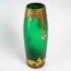 Vase rouleau Art nouveau, Legras, collection Montjoye série Vert Impérial ou Vert Nil, circa 1900. Vase rouleau Art nouveau, Legras, collection Montjoye série Vert Impérial ou Vert Nil, circa 1900.