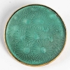 Broche "Semi de Marguerites" verre blanc sur clinquant vert patiné gris de René LALIQUE ||||