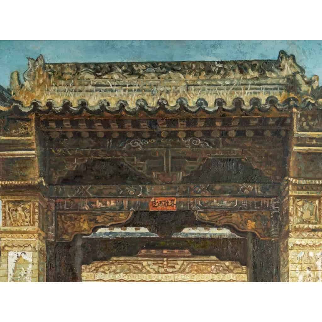 Paire de peintures chinoises signées Paire de peintures chinoises signées