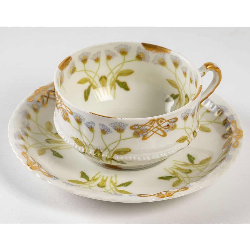 Ensemble de Service à Café et Thé Théodore HAVILAND Limoges en Porcelaine Mousseline - Service pour 12 personnes Ensemble de Service à Café et Thé Théodore HAVILAND Limoges en Porcelaine Mousseline - Service pour 12 personnes