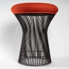 Tabouret Tissus Kvadrat Tonus Structure Métal Bronze de Warren PLATNER Tabouret Tissus Kvadrat Tonus Structure Métal Bronze de Warren PLATNER