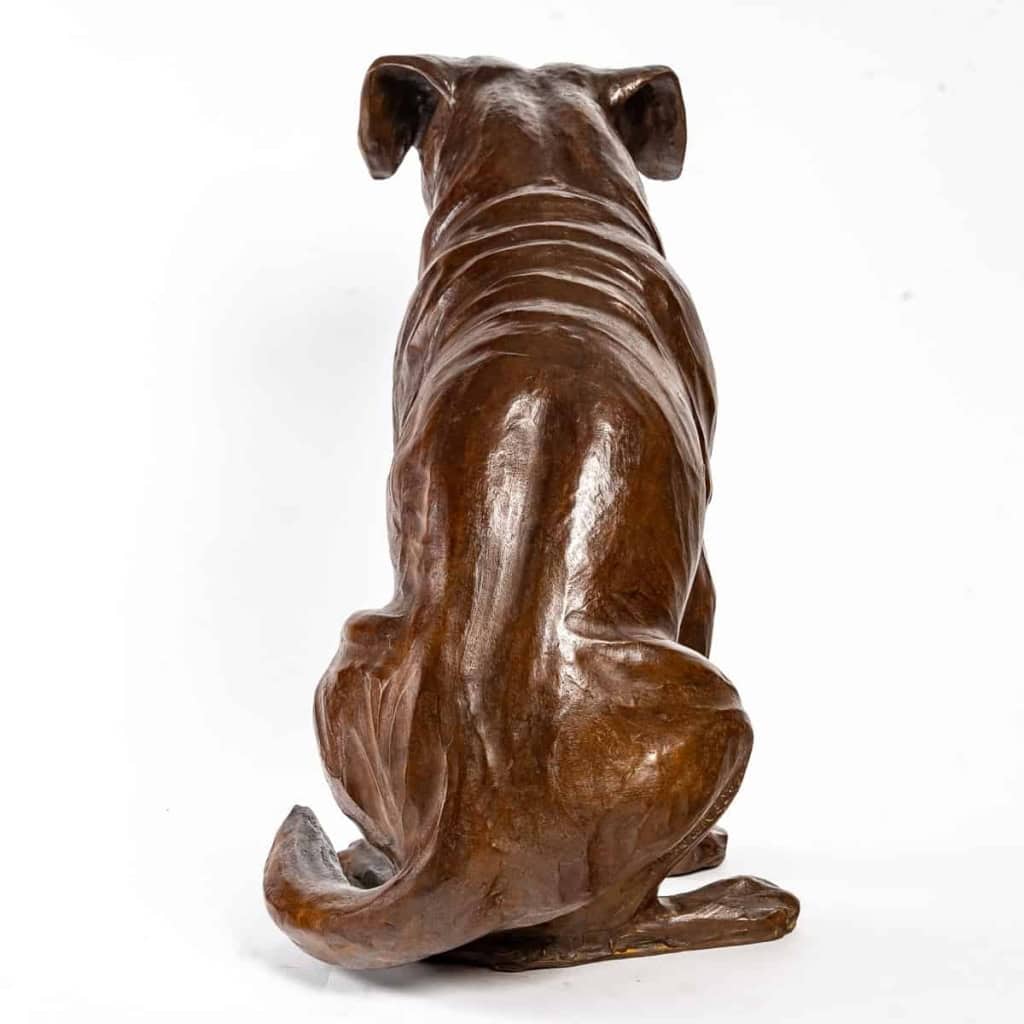 Border Terrier en bronze , XXème siècle Border Terrier en bronze , XXème siècle