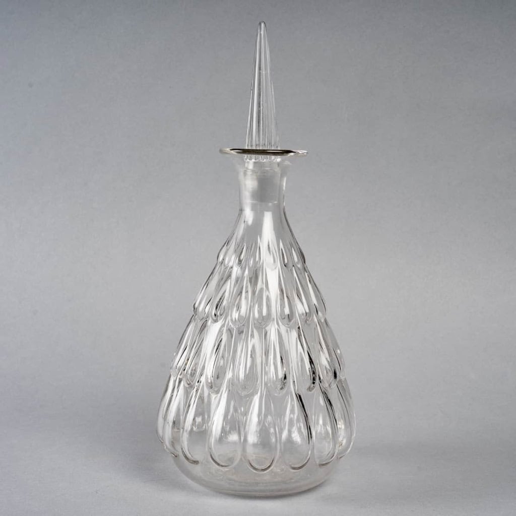 Carafe "Gouttes d'Eau" verre blanc de René LALIQUE ||||||