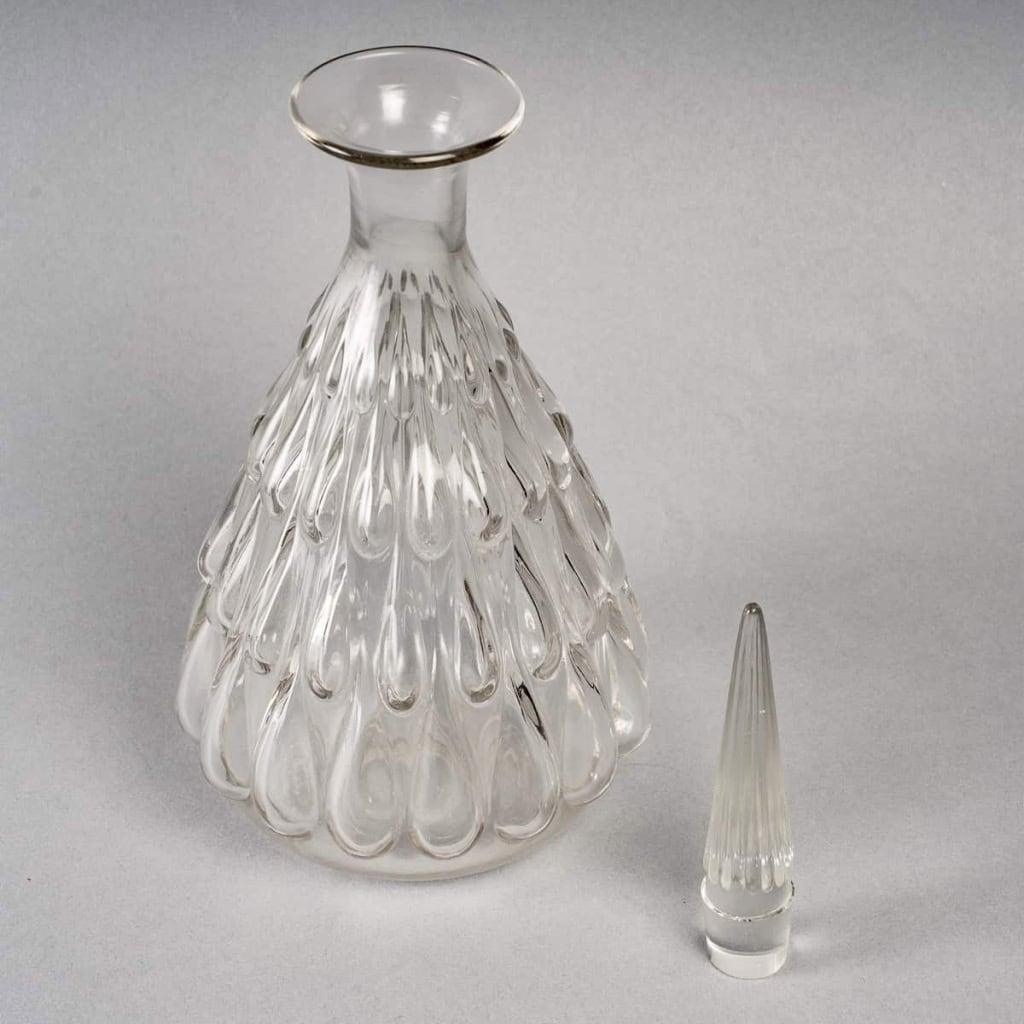 Carafe "Gouttes d'Eau" verre blanc de René LALIQUE Carafe "Gouttes d'Eau" verre blanc de René LALIQUE