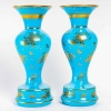 Paire de vases en opaline, XIXème siècle, Napoléon III ||||||||