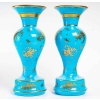 Paire de vases en opaline, XIXème siècle, Napoléon III Paire de vases en opaline, XIXème siècle, Napoléon III