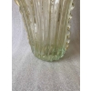 1970′ Vase de Murano Avec Bulles et Inclusions d’Or, Cristal Vert Opalescent , Signé Murano Toso 1970′ Vase de Murano Avec Bulles et Inclusions d’Or, Cristal Vert Opalescent , Signé Murano Toso