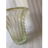 1970′ Vase de Murano Avec Bulles et Inclusions d’Or, Cristal Vert Opalescent , Signé Murano Toso 1970′ Vase de Murano Avec Bulles et Inclusions d’Or, Cristal Vert Opalescent , Signé Murano Toso