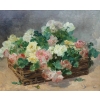 Jeannin Georges Peinture Française 19è Siècle Panier De Roses Huile Sur Toile Signée Jeannin Georges Peinture Française 19è Siècle Panier De Roses Huile Sur Toile Signée