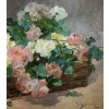 Jeannin Georges Peinture Française 19è Siècle Panier De Roses Huile Sur Toile Signée Jeannin Georges Peinture Française 19è Siècle Panier De Roses Huile Sur Toile Signée