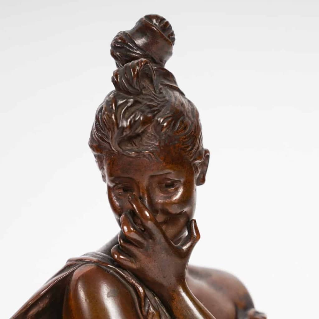 Georges Van Der Straeten (1856-1926)- Rieuse, Malicieuse- Bustes En Bronze. Circa 1890. Georges Van Der Straeten (1856-1926)- Rieuse, Malicieuse- Bustes En Bronze. Circa 1890.